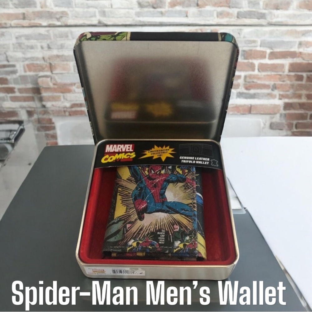 Spider-Man 🕷 Hero Patterned Mens Wallet NWT